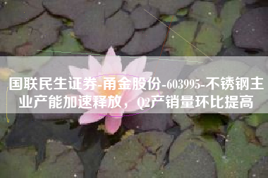 国联民生证券-甬金股份-603995-不锈钢主业产能加速释放，Q2产销量环比提高