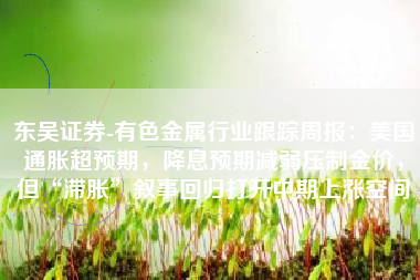 东吴证券-有色金属行业跟踪周报：美国通胀超预期，降息预期减弱压制金价，但“滞胀”叙事回归打开中期上涨空间