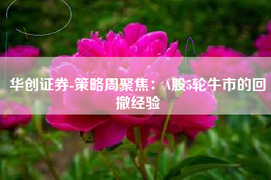 华创证券-策略周聚焦：A股5轮牛市的回撤经验