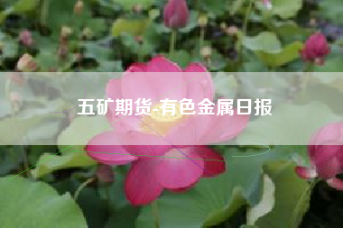 五矿期货-有色金属日报