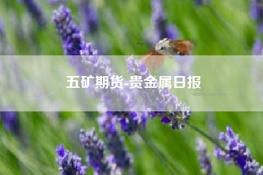 五矿期货-贵金属日报