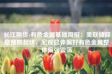 长江期货-有色金属基础周报：美联储降息预期起伏，宏观总体偏好有色金属整体偏强震荡