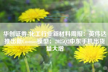 华创证券-化工行业新材料周报：英伟达推出新Cosmos模型；2025Q2中东手机出货量大增