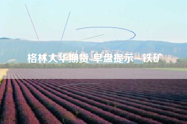 格林大华期货-早盘提示~铁矿