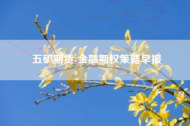 五矿期货-金融期权策略早报