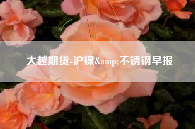大越期货-沪镍&不锈钢早报
