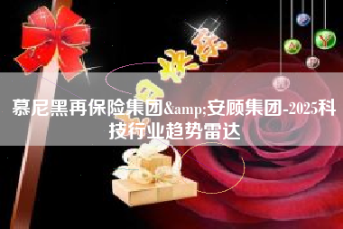 慕尼黑再保险集团&安顾集团-2025科技行业趋势雷达