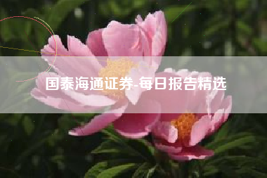 国泰海通证券-每日报告精选