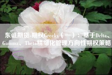 东证期货-期权Greeks（一）：基于Delta、Gamma、Theta精细化管理方向性期权策略