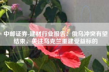 中邮证券-建材行业报告：俄乌冲突有望结束，关注乌克兰重建受益标的