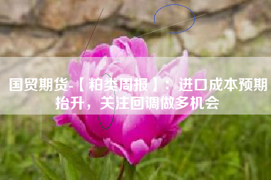 国贸期货-【粕类周报】：进口成本预期抬升，关注回调做多机会