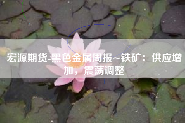 宏源期货-黑色金属周报~铁矿：供应增加，震荡调整