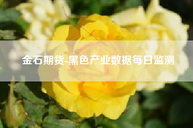金石期货-黑色产业数据每日监测