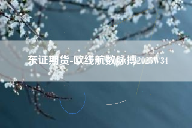 东证期货-欧线航数脉搏2025W34