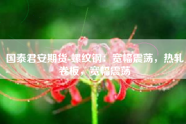 国泰君安期货-螺纹钢：宽幅震荡，热轧卷板，宽幅震荡