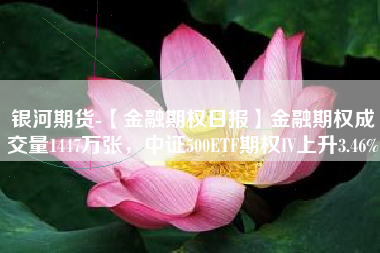 银河期货-【金融期权日报】金融期权成交量1447万张，中证500ETF期权IV上升3.46%