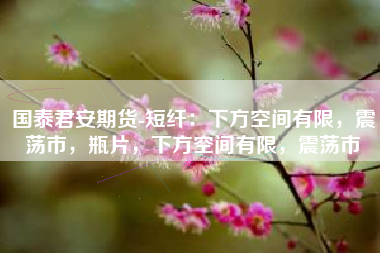 国泰君安期货-短纤：下方空间有限，震荡市，瓶片，下方空间有限，震荡市