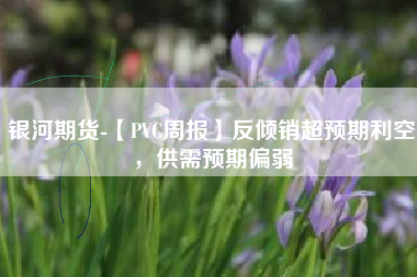 银河期货-【PVC周报】反倾销超预期利空，供需预期偏弱