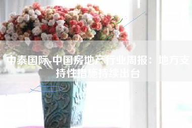 中泰国际-中国房地产行业周报：地方支持性措施持续出台