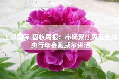 工银国际-固收周报：市场聚焦周五全球央行年会鲍威尔讲话