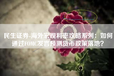 民生证券-海外宏观利率攻略系列：如何通过FOMC发言预测货币政策落地？