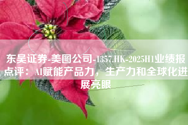 东吴证券-美图公司-1357.HK-2025H1业绩报点评：AI赋能产品力，生产力和全球化进展亮眼