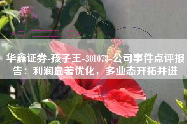 华鑫证券-孩子王-301078-公司事件点评报告：利润显著优化，多业态开拓并进