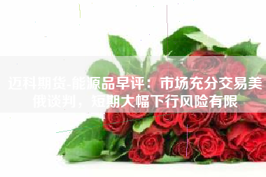 迈科期货-能源品早评：市场充分交易美俄谈判，短期大幅下行风险有限