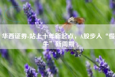 华西证券-站上十年新起点，A股步入“慢牛”新周期