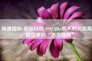 海通国际-泡泡玛特-9992.HK-收入利润新高，做世界的“泡泡玛特”