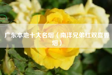 广东本地十大名烟（南洋兄弟红双喜香烟）