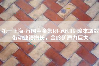 第一上海-万国黄金集团-3939.HK-降本增效带动业绩增长，金岭矿潜力巨大