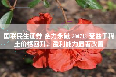 国联民生证券-金力永磁-300748-受益于稀土价格回升，盈利能力显著改善
