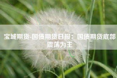 宝城期货-国债期货日报：国债期货底部震荡为主