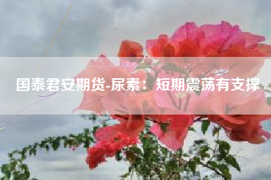 国泰君安期货-尿素：短期震荡有支撑