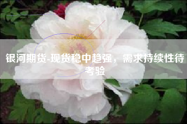 银河期货-现货稳中趋强，需求持续性待考验