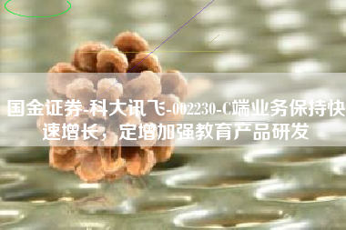 国金证券-科大讯飞-002230-C端业务保持快速增长，定增加强教育产品研发