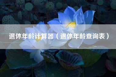 退休年龄计算器（退休年龄查询表）