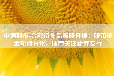 中信期货-金融衍生品策略日报：股市资金轮动分化，债市关注新券发行