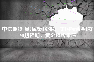 中信期货-贵?属策略?报：美国标普全球PMI超预期，黄金短线承压