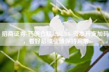 招商证券-药明合联-2268.HK-资本开支加码，看好后续业绩保持高增