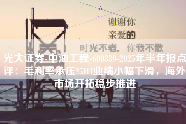 光大证券-中油工程-600339-2025年半年报点评：毛利率承压25H1业绩小幅下滑，海外市场开拓稳步推进