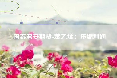 国泰君安期货-苯乙烯：压缩利润