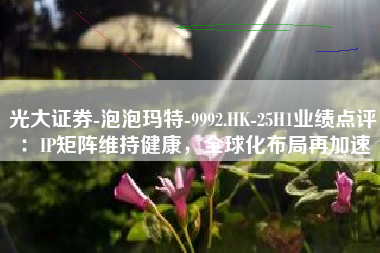 光大证券-泡泡玛特-9992.HK-25H1业绩点评：IP矩阵维持健康，全球化布局再加速