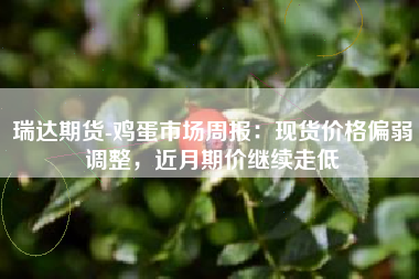 瑞达期货-鸡蛋市场周报：现货价格偏弱调整，近月期价继续走低