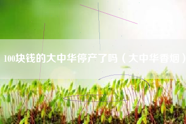 100块钱的大中华停产了吗（大中华香烟）