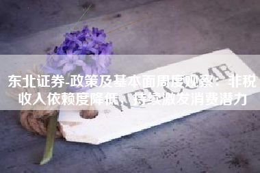 东北证券-政策及基本面周度观察：非税收入依赖度降低，持续激发消费潜力