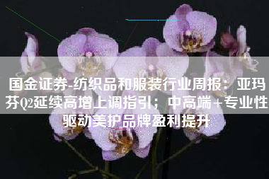 国金证券-纺织品和服装行业周报：亚玛芬Q2延续高增上调指引；中高端+专业性驱动美护品牌盈利提升