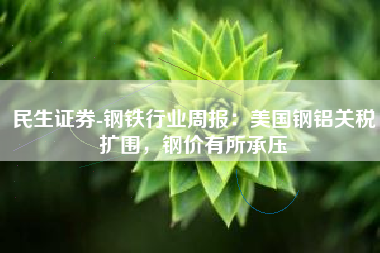 民生证券-钢铁行业周报：美国钢铝关税扩围，钢价有所承压