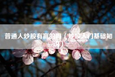 普通人炒股有赢的吗（炒股入门基础知识）